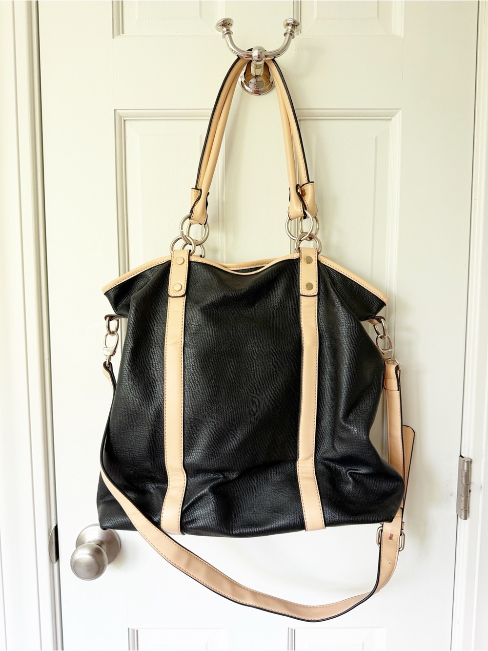 Black and tan bag
